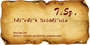 Török Szidónia névjegykártya